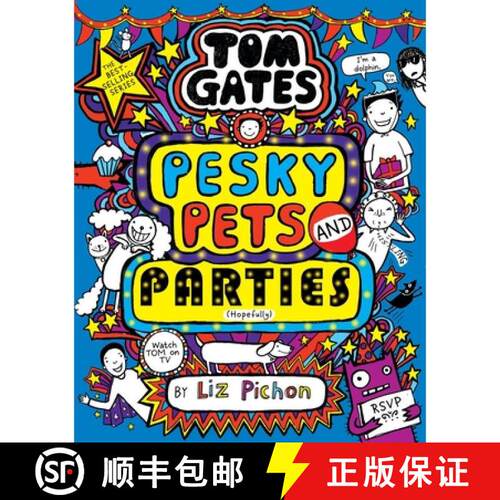【3-4周达】精装 Tom Gates: Pesky Pets and Parties [9780702313448]