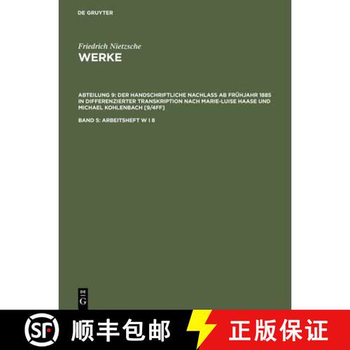 【3-4周达】精装 Arbeitsheft W I 8 [9783110180480]