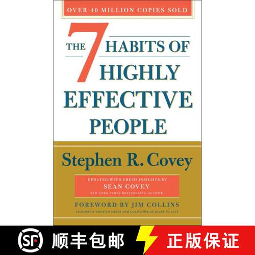 【3-4周达】精装 The 7 Habits of Highly Effective People: 30th Anniversary Edition (Anniversary Edition) [9781982137137]