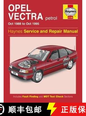 【3-4周达】Opel Vectra Petrol (Oct 88 - Oct 95) Haynes Repair Manual [9781859603437]