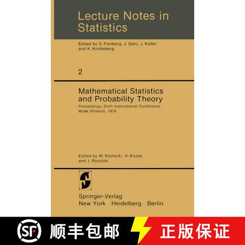 【3-4周达】Mathematical Statistics and Probability Theory : Proceedings, Sixth International Conferen... [9780387904931]