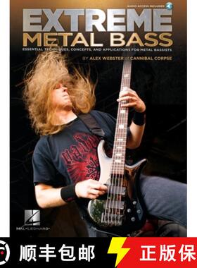 【3-4周达】Extreme Metal Bass Alex Webster of Cannibal Corpse Bass Guitar Sheet Music Songbook Essent... [9781423497158]