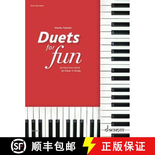 【3-4周达】Duets for Fun: Piano - Original Works from the Classical to the Modern Era for Piano 4 Hands [9783795721800]