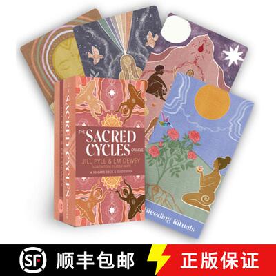 【3-4周达】The Sacred Cycles Oracle: A 50-Card Deck and Guidebook [9781401966775]