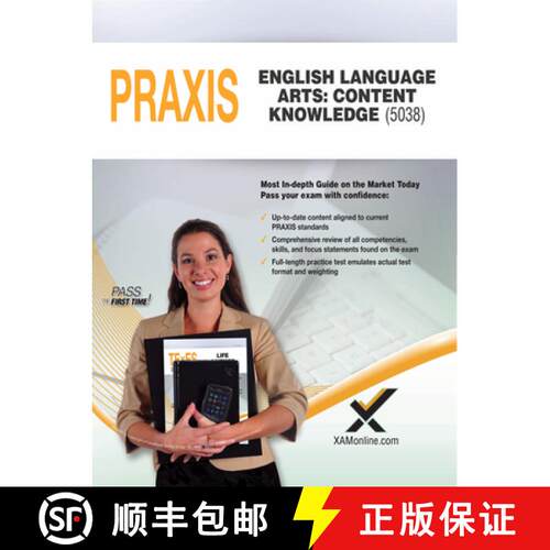 【3-4周达】2017 Praxis English Language Arts: Content Knowledge (5038) [9781607876274]
