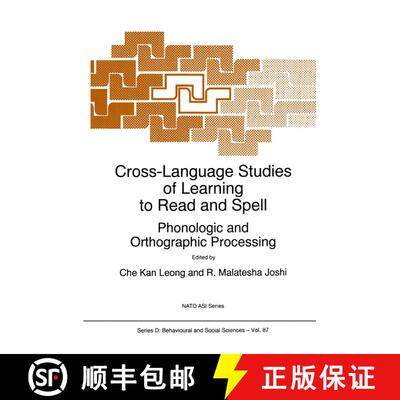 【3-4周达】精装 Cross-Language Studies of Learning to Read and Spell: : Phonologic and Orthographic P... [9780792344575]