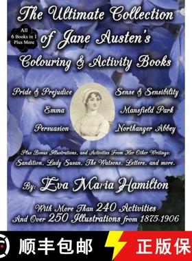 预订 The Ultimate Collection of Jane Austen's Colouring and Activity Books: With More Than 240 Activi... [9780994976963]