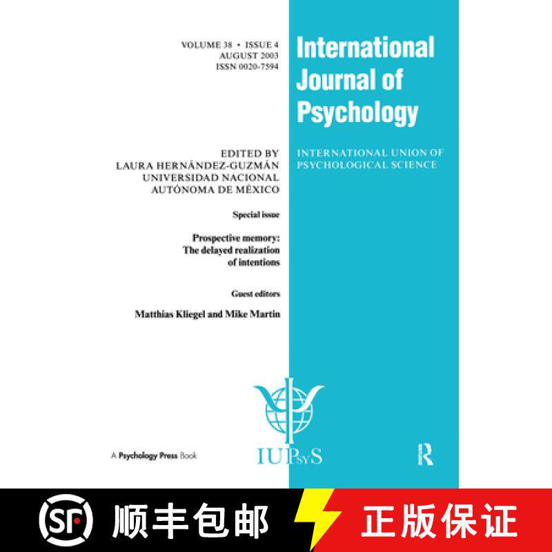 【3-4周达】Prospective Memory: The Delayed Realization of Intentions: A Special Issue of the Internat... [9781841699578]