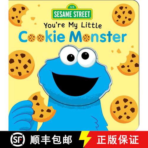 【3-4周达】Sesame Street: You're My Little Cookie Monster (Board Book for Babies and Toddlers 2-5 yea... [9780794452308]