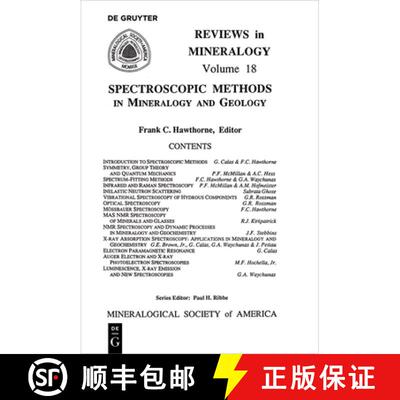 【3-4周达】Spectroscopic Methods in Mineralogy and Geology [9780939950225]