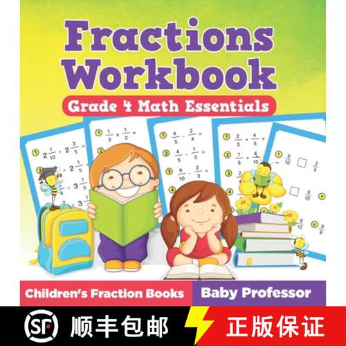 【3-4周达】Fractions Workbook Grade 4 Math Essentials: Children's Fraction Books [9798869448620]