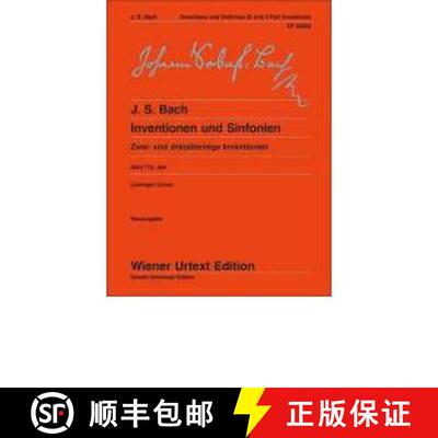【3-4周达】Inventions And Sinfonias BWV 772-801: Zwei- Und Dreistimmige Inventionen [9783850556521]