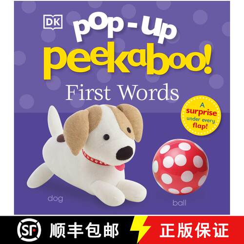 【3-4周达】Pop-Up Peekaboo! First Words: A Chatty Surprise Under Every Flap! [9781465468390]