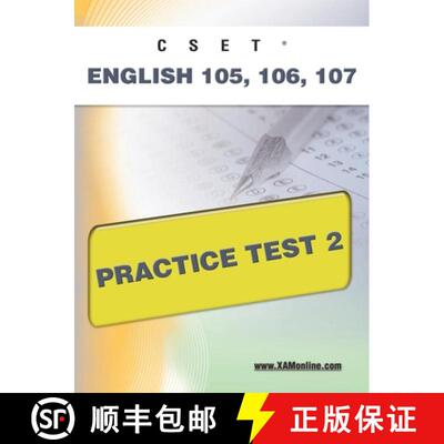 【3-4周达】Cset English 105, 106 Practice Test 2 [9781607871620]