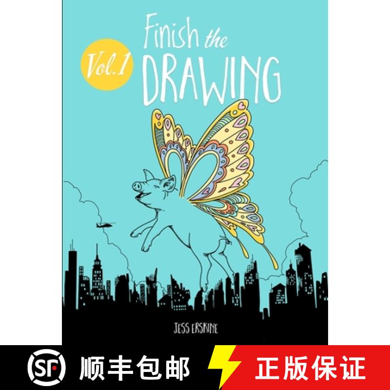 【3-4周达】Finish the Drawing (Volume 1) : 50 creative prompts for artists of all ages to sketch, col... [9781951613013]
