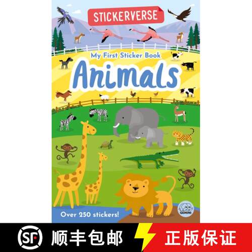 【3-4周达】Stickerverse - My First Sticker Book Animals [9781917082624]