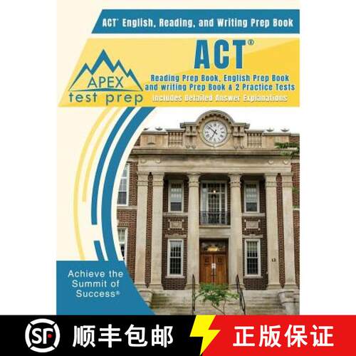 【3-4周达】ACT English, Reading, and Writing Prep Book: ACT Reading Prep Book, English Prep Book, and... [9781628456356]