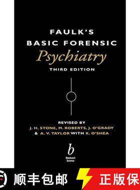 【3-4周达】Faulk'S Basic Forensic Psychiatry 3E [Wiley公共健康] [9780632050192]