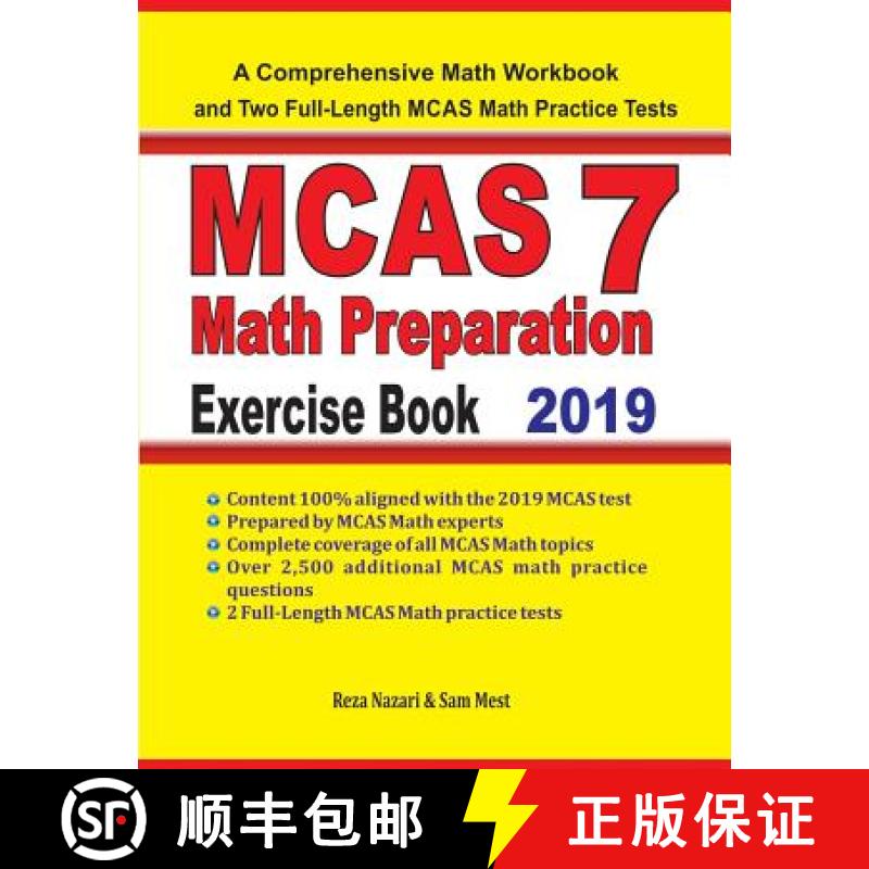 【3-4周达】MCAS 7 Math Preparation Exercise Book: A Comprehensive Math Workbook and Two Full-Length M... [9781646120055]