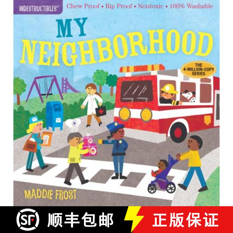【3-4周达】Indestructibles: My Neighborhood: Chew Proof - Rip Proof - Nontoxic - 100% Washable (Book ... [9781523504695]