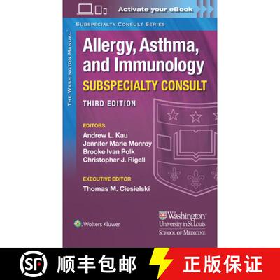 【3-4周达】The Washington Manual Allergy, Asthma, and Immunology Subspecialty Consult [9781975113261]