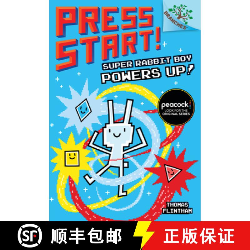 【3-4周达】Super Rabbit Boy Powers Up! a Branches Book (Press Start! #2): A Branches Book Volume 2 [9781338034745]