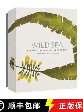 【3-4周达】Wild Sea Notecards: Seaweed Prints by Superfolk (12 Notecards and Envelopes) [9781616896829]