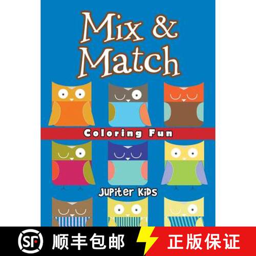 【3-4周达】Mix & Match Coloring Fun: Super Coloring Books [9781683052869]
