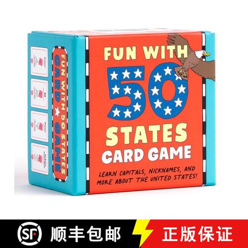 【3-4周达】Fun with 50 States Card Game: Learn Capitals, Nicknames, and More about the United States! [9798217151301]