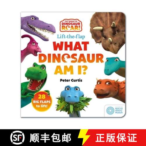 【3-4周达】The World of Dinosaur Roar!: What Dinosaur Am I? : A Lift-the-Flap Book [9781408372784]