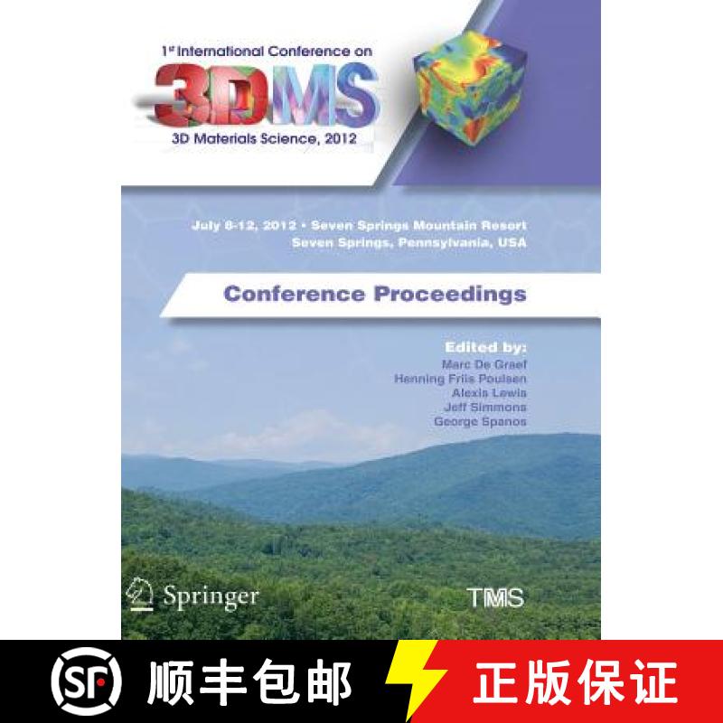 【3-4周达】1st International Conference on 3D Materials Science, 2012 : Conference Proceedings [9783319839745]