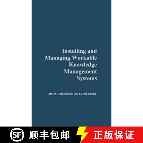 【3-4周达】精装 Installing and Managing Workable Knowledge Management Systems [9781567205688]