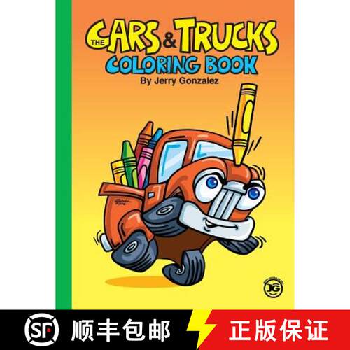 【3-4周达】The Cars and Trucks Coloring Book [9780998247304]