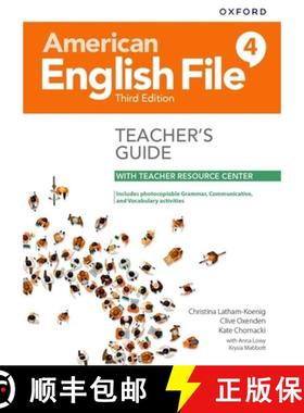 预订 American English File Level 4 Teacher's Guide with Teacher Resource Center [9780194906876]