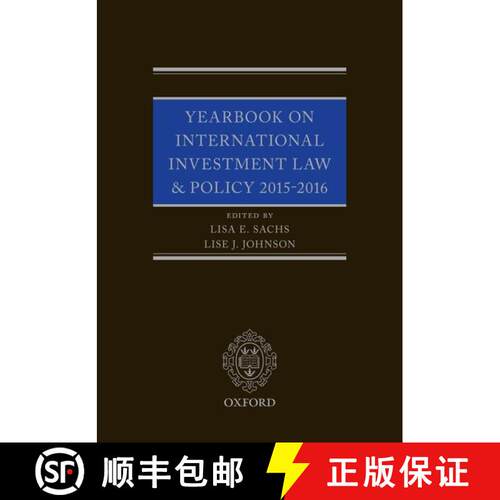 【3-4周达】精装 Yearbook on International Investment Law & Policy 2015-2016 [9780198809722]