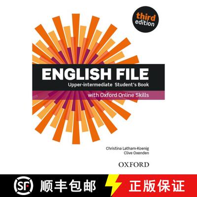【3-4周达】English File: Upper-Intermediate: Student's Book with Oxford Online Skills [9780194909389]