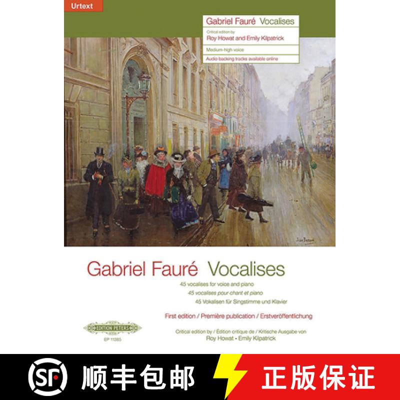 【3-4周达】45 Vocalises for Voice and Piano (Medium-High Voice): First Edition, Urtext [9790577004457]