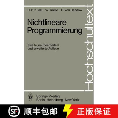 【3-4周达】Nichtlineare Programmierung (2. Auflage 1979) [9783540093435]