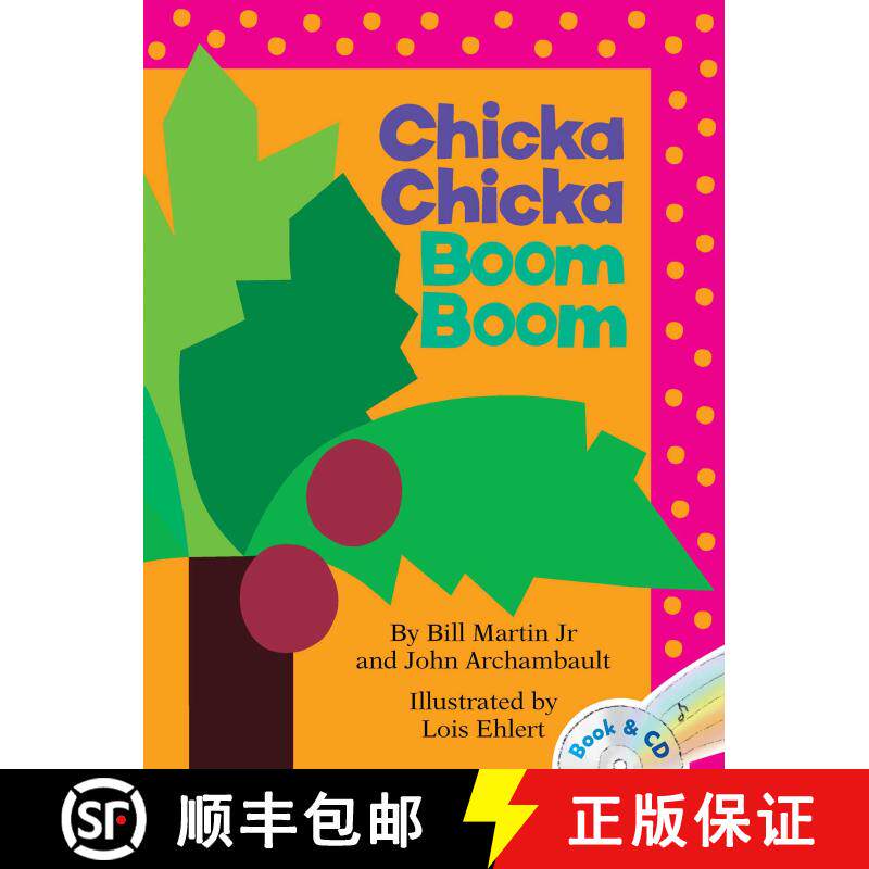 【3-4周达】Chicka Chicka Boom Boom: A Read-Along Alphabet Book with CD [With CD (Audio)] (Book and CD) [9781416927181] - 实物图