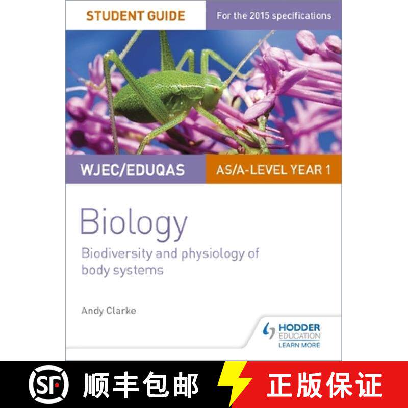 【3-4周达】Wjec/Eduqas As/A Level Year 1 Biology Student Guide: Biodiversity and Physiology of Body S... [9781471844058]
