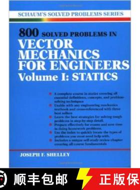 预订 800 Solved Problems Invector Mechanics for Engineers, Vol. I: Statics [9780070568358]