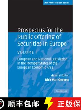 【3-4周达】Prospectus for the Public Offering of Securities in Europe, Volume 1: European and Nationa... [9780521880701]