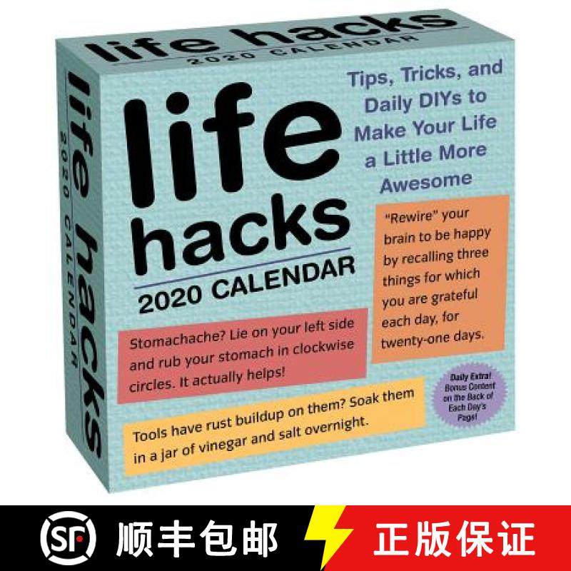 【3-4周达】Life Hacks 2020 Day-To-Day Calendar [9781449498122]