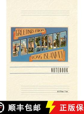 预订 Vintage Lined Notebook Greetings from Flushing, Long Island, New York [9798385419852]
