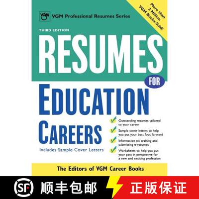 【3-4周达】Resumes for Education Careers [9780071437387]