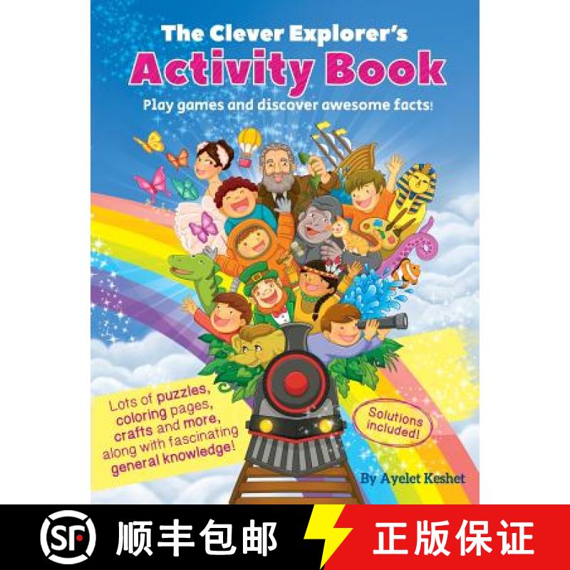 【3-4周达】The Clever Explorer Activity Book: Play games and discover awesome facts! [9789659254491]