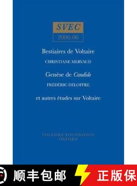 【3-4周达】Bestiaires de Voltaire; Genese de Candide; et autres etudes sur Voltaire [9780729408806]