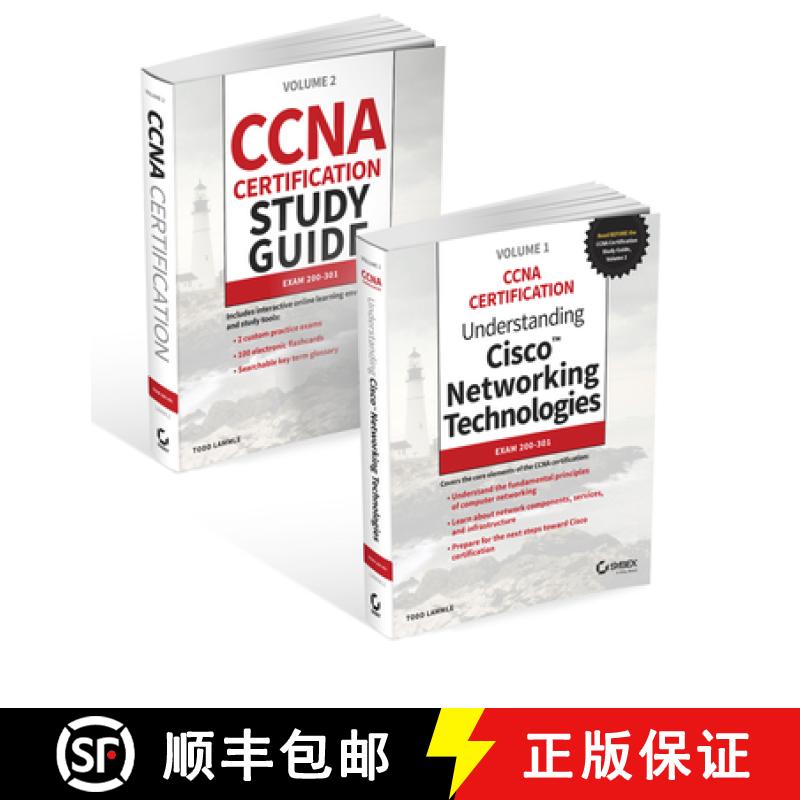 【3-4周达】Cisco Ccna Certification 2-Volume Set: Exam 200-301 [Wiley备考类] [9781119677611]