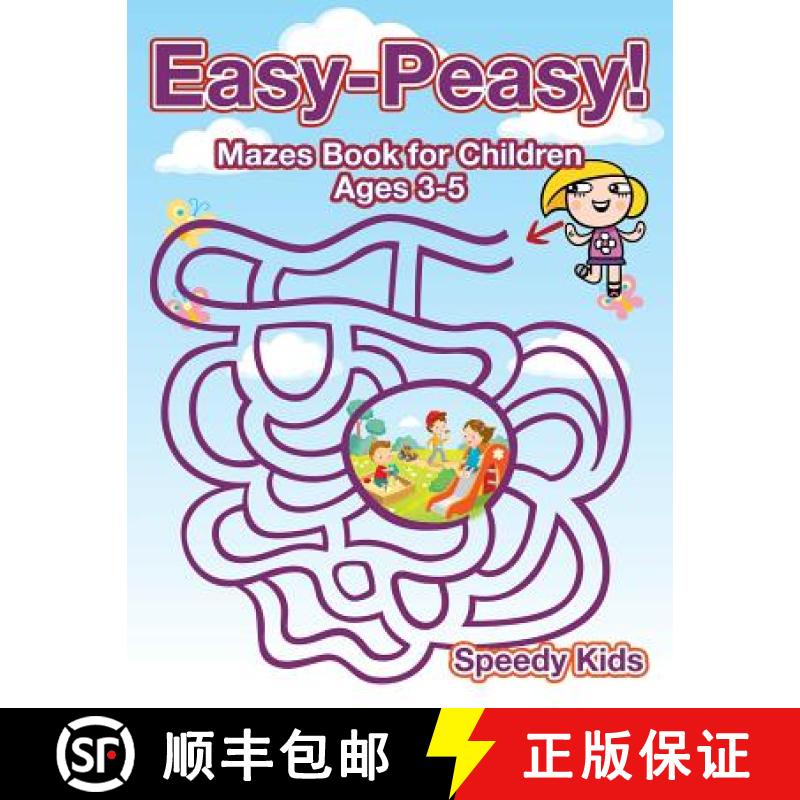 【3-4周达】Easy-Peasy! Mazes Book for Children Ages 3-5 [9781541933330]