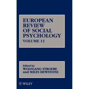 European Psychology 9780471495703 Social 4周达 Wiley心理学 Review V11